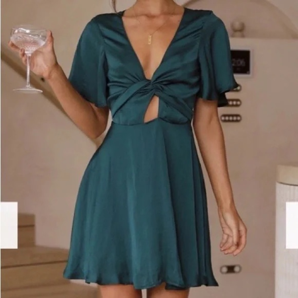 Billy J Luna Dress - Emerald